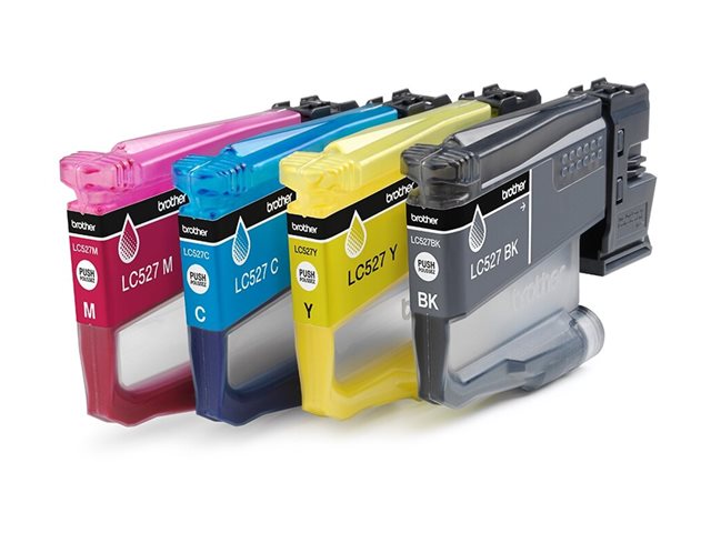 Brother LC527 Value Pack - 4-pack - black, yellow, cyan, magenta - original - hanging box - ink cartridge - for Brother MFC-J4350DW, MFC-J4550DW