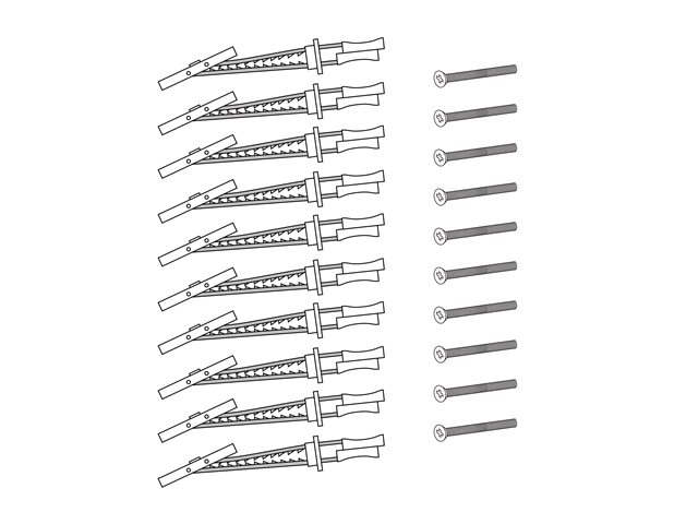 Ergotron - Track mounting kit - for P/N: 31-016-182, 31-017-182, 31-018-182