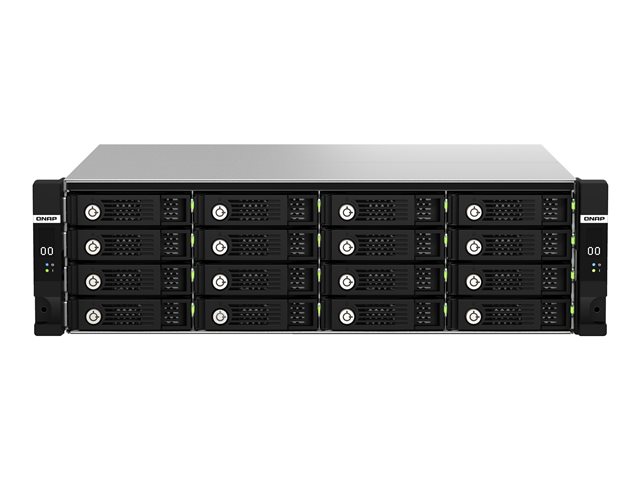 QNAP TL-R1620Sdc - Hard drive array - 16 bays (SATA-600 / SAS-3) - SAS 12Gb/s (external) - rack-mountable - 3U