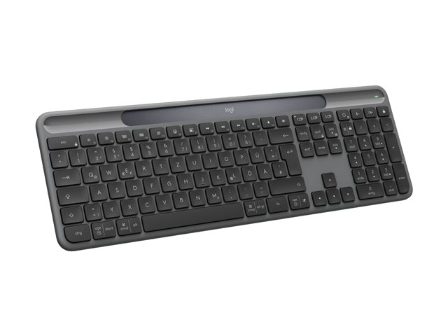 SLIM SOLAR+ KEYBOARD GRAPHITE - DEU - CE