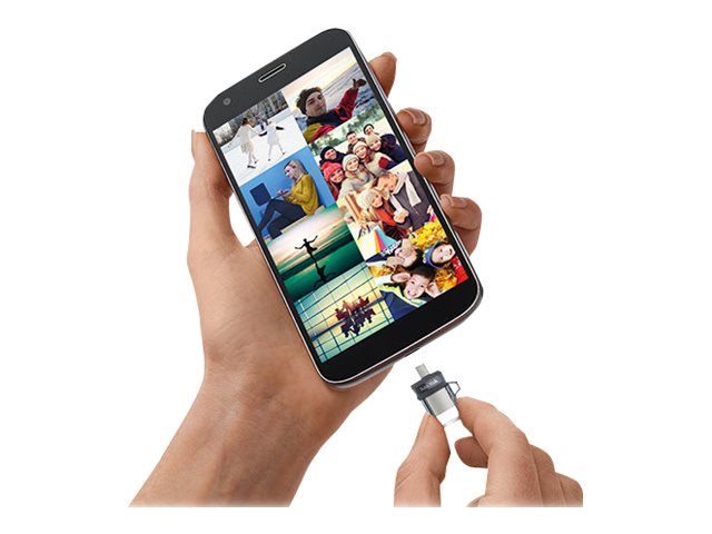 SanDisk Ultra Dual M3.0 - USB flash drive - 256 GB - USB 3.0 / micro USB