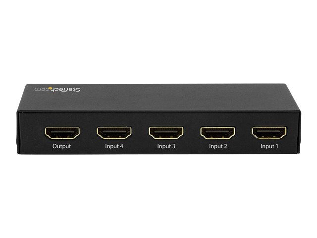 StarTech.com HDMI 2.0 Switch - 4 Port - 4K 60Hz - HDMI Automatic Video Switch Box - Multi Port Hub w/ 1 In 4 Out Functionality (VS421HD20) - Video/audio switch - 4 x HDMI - desktop - for P/N: SVA5H2NEUA