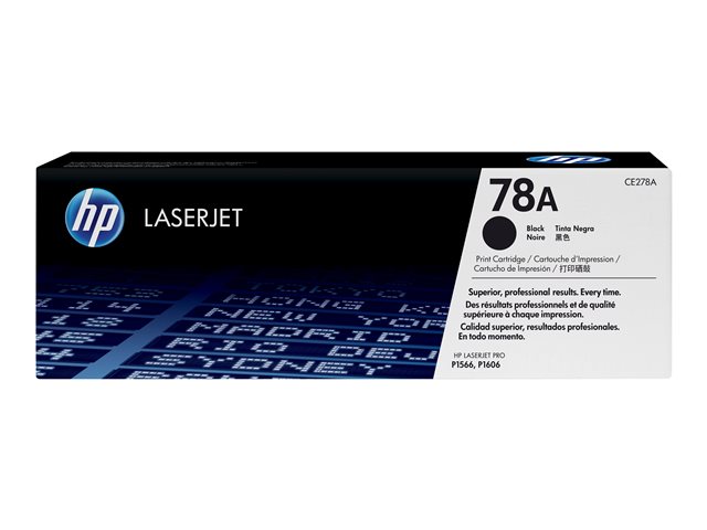 HP 78A - Black - original - LaserJet - toner cartridge (CE278A) - for LaserJet Pro M1536dnf, P1566, P1606DN, P1607dn, P1608dn, P1609dn