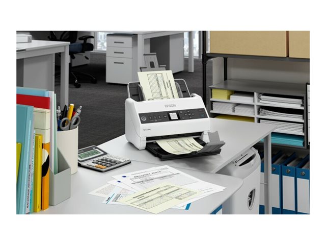 Epson WorkForce DS-730N - Document scanner - Contact Image Sensor (CIS) - Duplex - A4/Legal - 600 dpi x 600 dpi - up to 40 ppm (mono) / up to 40 ppm (colour) - ADF (100 sheets) - up to 4500 scans per day - USB 2.0, Gigabit LAN