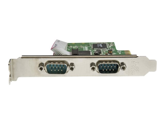 StarTech.com 2-Port PCI Express Serial Card with 16C1050 UART - RS232 Low Profile Serial Card - PCI Serial Card (PEX2S1050) - Serial adapter - PCIe low profile - RS-232 x 2