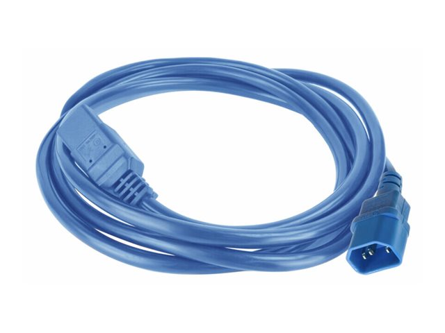POWERCORD C14 - C21 BU 1.00M. 1 stk