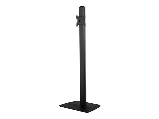 B-TECH PRO Install BT8581 - Stand - for flat panel - medium - steel - black/silver - screen size: up to 47\" - mounting interface: up to 200 x 200 mm - floor-standing