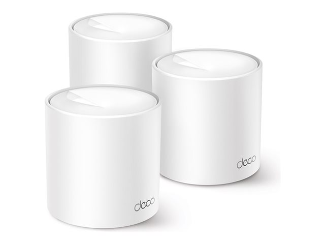 TP-Link Deco X10 V1 - Wi-Fi system - (3 routers) - up to 5,600 sq.ft - mesh 1GbE Dual Band