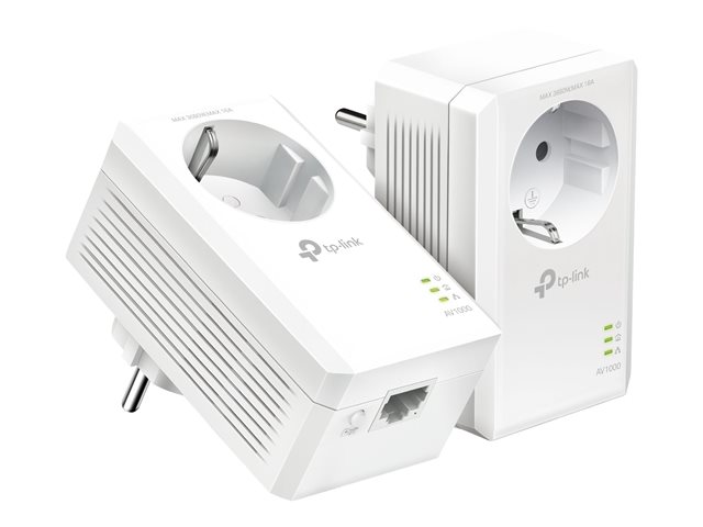 TP-Link TL-PA7017P KIT V4 - Starter Kit - powerline adapter kit 1GbE, HomePlug AV (HPAV), HomePlug AV (HPAV) 2.0 - - wall-pluggable