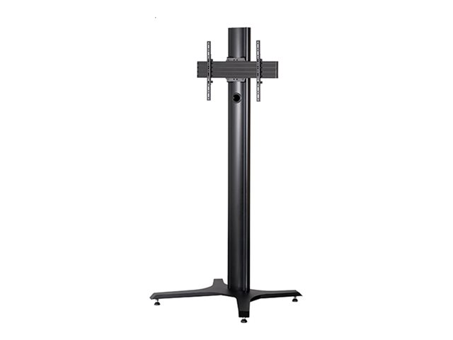 B-TECH Mode-AL BT8706 - Stand - for flat panel - premium - lockable - black - screen size: 39\"-75\" - mounting interface: up to 672 x 400 mm - free-standing