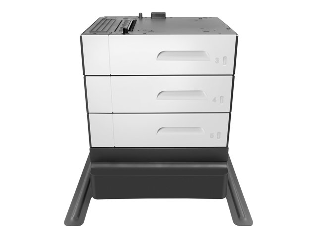 HP Paper Feeder and Stand - Media tray / feeder - 500 sheets in 3 tray(s) - for PageWide Enterprise Color MFP 586, PageWide Managed Color E55650