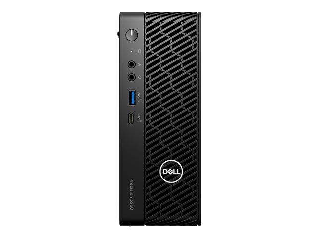 Dell Precision 3260 Compact - USFF 1 x Core i7 13700 / up to 5.2 GHz - vPro Enterprise - RAM 16 GB - SSD 512 GB - NVMe, Class 40 - Quadro T1000 - Gigabit Ethernet - Win 11 Pro - monitor: none - black - BTS - with 3 Years Basic Onsite