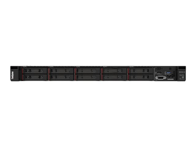 Lenovo ThinkSystem SR250 V2 7D7Q - Server - rack-mountable - 1U - 1-way - 1 x Xeon E-2314 / up to 4.5 GHz - RAM 8 GB - SATA - hot-swap 3.5\" bay(s) - no HDD - Matrox G200 - Gigabit Ethernet - no OS - monitor: none
