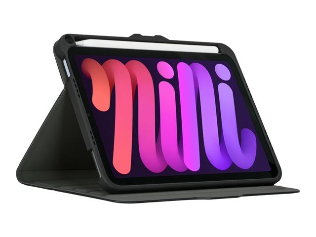 Targus VersaVu - Flip cover for tablet - black - for Apple iPad mini (6th generation)