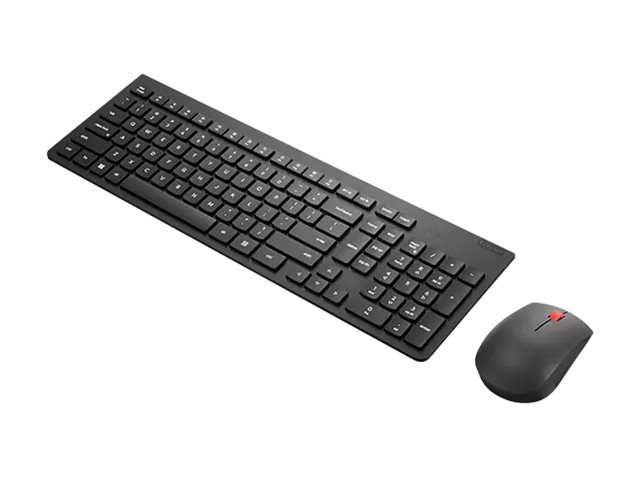 Lenovo Essential Wireless Combo Gen 2 - Keyboard and mouse set - wireless - 2.4 GHz - German - black