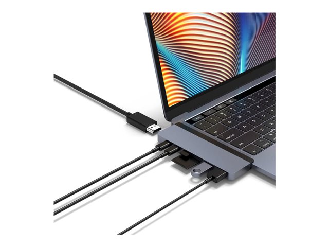 HyperDrive Duo 7-in-2 Hub - Docking station - USB-C x 2 - HDMI