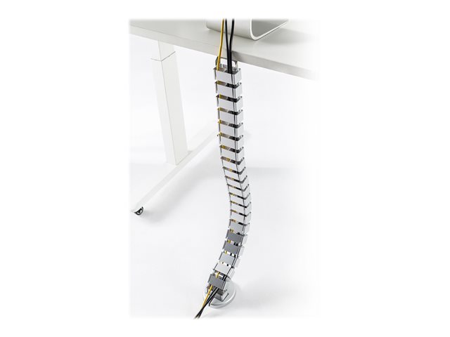 FLEX. CABLE ROUTING ADJ. LENGTH CABLE MANAGEMENT SPINE SILVER