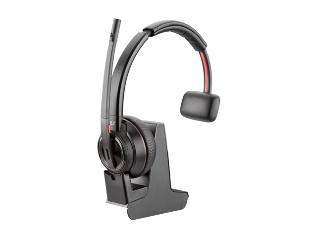Poly Savi 8210-M Office DECT 1880-1900 MHz Single Ear Headset EMEA - INTL English - Euro plug - Replaces Poly SKU 207322-02