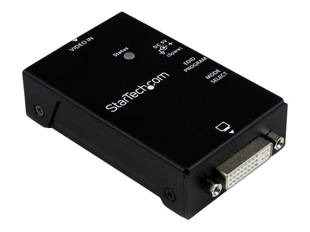 StarTech.com DVI DDC EDID Ghosting Emulator with EDID Copy - edid clone - DVI edid emulator - ddc emulator (VSEDIDDVI) - EDID reader / writer - DVI - black