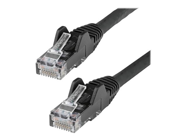 StarTech.com 5m LSZH CAT6 Ethernet Cable, 10 Gigabit Snagless RJ45 100W PoE Network Patch Cord with Strain Relief, CAT 6 10GbE UTP, Black, Individually Tested/ETL, Low Smoke Zero Halogen - Category 6 - 24AWG (N6LPATCH5MBK) - Patch cable - RJ-45 (M) t