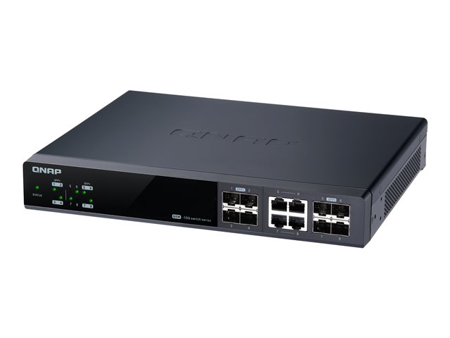 QNAP QSW-M804-4C - Switch - Managed - 4 x 10 Gigabit SFP+ + 4 x combo 10 Gigabit SFP+/RJ-45 - desktop, rack-mountable
