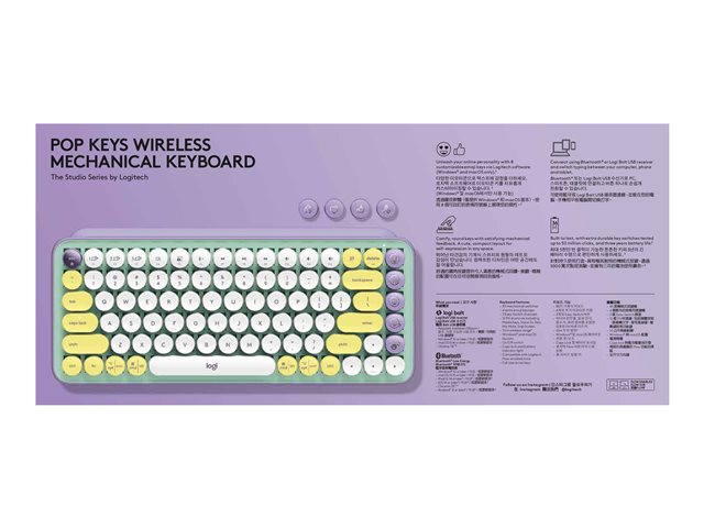 POP Keys Wireless Mechanical Keyboard With Emoji Keys - DAYDREAM_MINT - CH - CENTRAL QWERTZ
