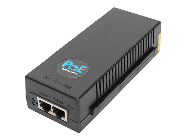 10 GIGABIT ETHERNET POE+ INJECTOR 802.3AT POWER PINS:3/6(+) 1/2(-) 30W