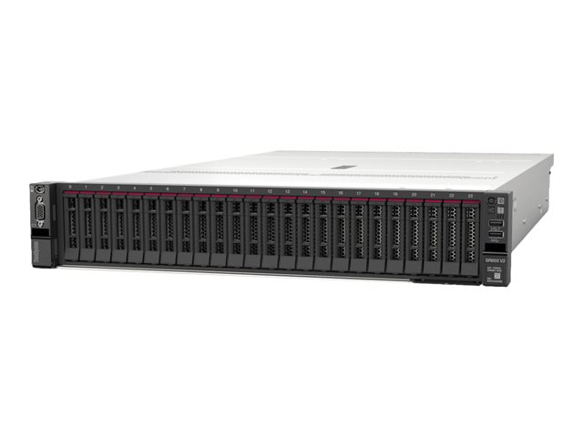 Lenovo ThinkSystem SR650 V2 7Z73 - Server - rack-mountable - 2U - 2-way - 1 x Xeon Silver 4310 / up to 3.3 GHz - RAM 32 GB - SAS - hot-swap 2.5\" bay(s) - no HDD - Matrox G200 - no OS - monitor: none