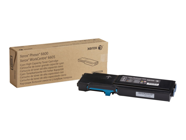 Xerox Phaser 6600 - High capacity - cyan - original - toner cartridge - for Phaser 6600, WorkCentre 6605