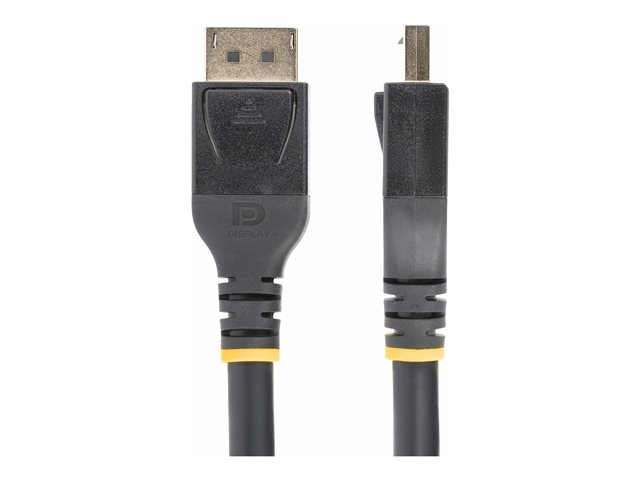 StarTech.com 25ft (7m) VESA-Certified Active DisplayPort 1.4 Cable, DP8K w/HBR3/HDR10/MST/DSC 1.2/HDCP 2.2, 8K 60Hz, 4K 120Hz Video - Active DP 1.4 Cable M/M (DP14A-7M-DP-CABLE) - DisplayPort cable - DisplayPort (M) to DisplayPort (M) - DisplayPort 1.4 - 7 m - Active Copper Cable, active, 4K support, 8K support - black