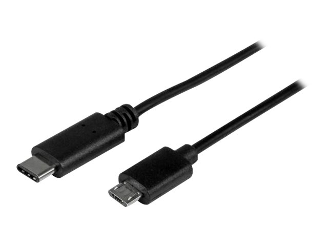 StarTech.com USB C to Micro USB Cable - 3 ft / 1m - USB 2.0 Cable - Micro USB Cord - Micro B USB C Cable - USB 2.0 Type C (USB2CUB1M) - USB cable - 24 pin USB-C (M) to Micro-USB Type B (M) - USB 2.0 - 1 m - black - for P/N: HB30A3A1CFB, HB30A3A1CSFS, HB30C3A1CFB, HB30C3A1CFS