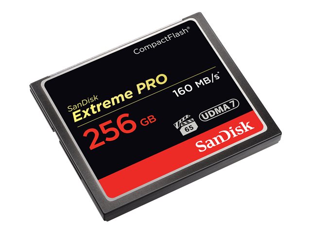 SanDisk Extreme Pro - Flash memory card - 256 GB - CompactFlash