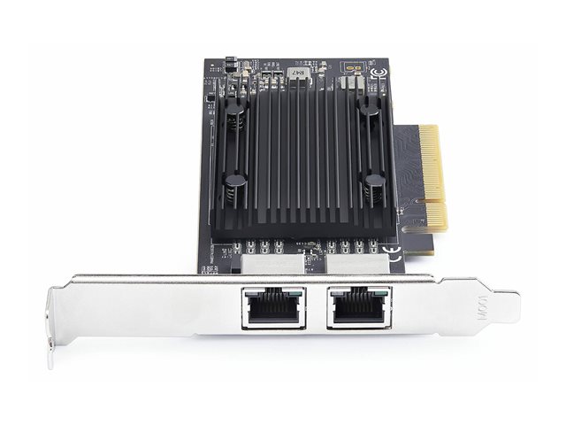 StarTech.com - Network adapter - PCIe 3.0 x8 low profile - Gigabit Ethernet / 10Gb Ethernet x 2 - black - TAA Compliant