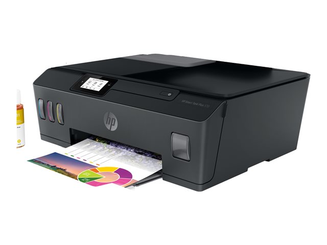 HP Smart Tank Plus 570 Wireless All-in-One - Multifunction printer - colour - ink-jet - refillable - Legal (216 x 356 mm) (original) - A4/Legal (media) - up to 10 ppm (copying) - up to 11 ppm (printing) - 100 sheets - USB 2.0, Wi-Fi(n), Bluetooth