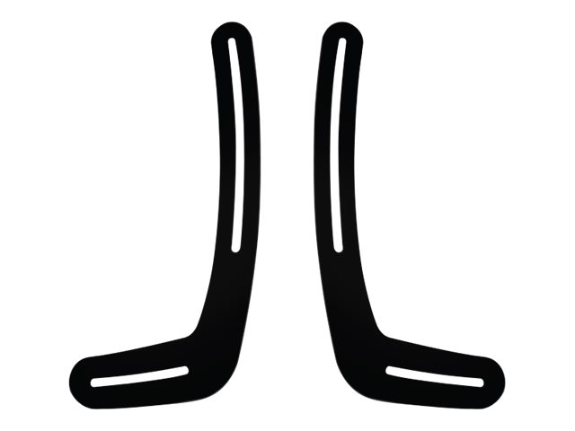 B-TECH Ventry Universal BTV914 - Mounting kit (2 brackets) - for speaker(s) - steel - black - above the screen, below the screen