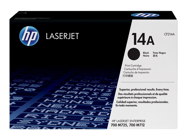 HP 14A - Black - original - LaserJet - toner cartridge (CF214A) - for LaserJet Enterprise 700, MFP M725dn, MFP M725f, MFP M725z, MFP M725z+