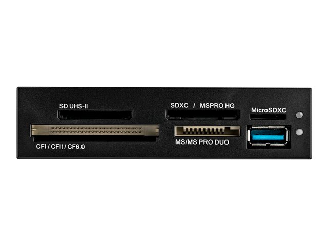 StarTech.com USB 3.0 Internal Multi-Card Reader with UHS-II Support - SecureDigital/Micro SD/Memory Stick/Compact Flash Memory Card Reader (35FCREADBU3) - Card reader - 3.5\" (CF I, CF II, MS, MS PRO, MMC, SD, MS Duo, MS PRO Duo, miniSD, microSD, SDHC, MS Micro, microSDHC, SDXC, MS XC, MS PRO-HG) - USB 3.0