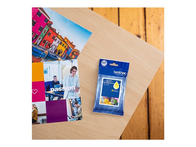 Brother LC527Y - Yellow - original - pillow pack - ink cartridge - for Brother MFC-J4350DW, MFC-J4550DW