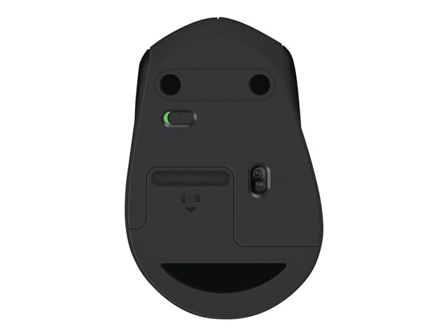 Logitech M330 SILENT PLUS - Mouse - 3 buttons - wireless - 2.4 GHz - USB wireless receiver - black