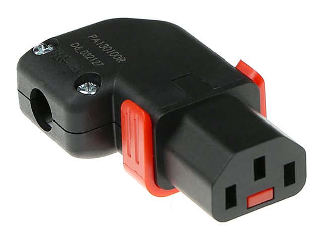 REWIREABLE C13 R/L IEC LOCK+. 1 stk