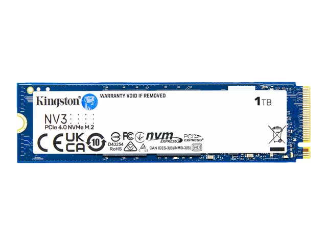Kingston NV3 - SSD - 1 TB - internal - M.2 2280 - PCIe 4.0 x4 (NVMe)