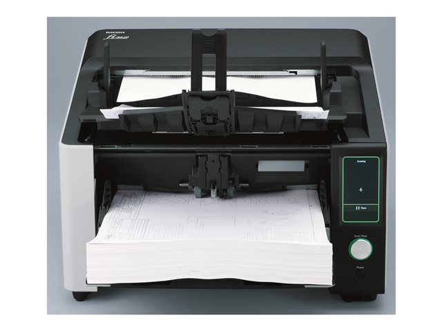Ricoh fi-8820 - Document scanner - Dual CIS - Duplex - 305 x 431.8 mm - 600 dpi x 600 dpi - up to 120 ppm (mono) / up to 120 ppm (colour) - ADF (500 sheets) - up to 100000 scans per day - USB 3.2 Gen 1, Gigabit LAN