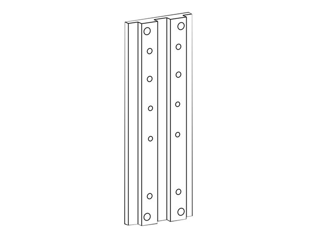 Ergotron - Mounting component (track mount bracket kit) - for flat panel - aluminium - wall-mountable - for ARMS 100 series, 200 series, 300 series, 400 series