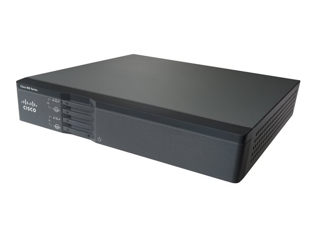 Cisco 867VAE - Router - DSL modem 4-port switch - 1GbE - WAN ports: 2 - rack-mountable - refurbished