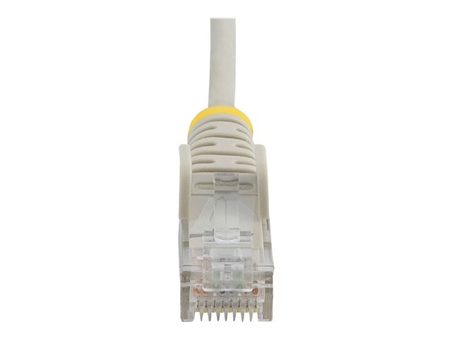 StarTech.com 1.5m Slim LSZH CAT6 Ethernet Cable, 10 Gigabit Snagless RJ45 100W PoE Patch Cord, CAT 6 10GbE UTP Network Cable w/Strain Relief, Grey, Fluke Tested/ETL, Low Smoke Zero Halogen - Category 6 - 28AWG (N6PAT150CMGRS) - Patch cable - RJ-45 (M) to RJ-45 (M) - 1.5 m - CAT 6 - snagless - grey
