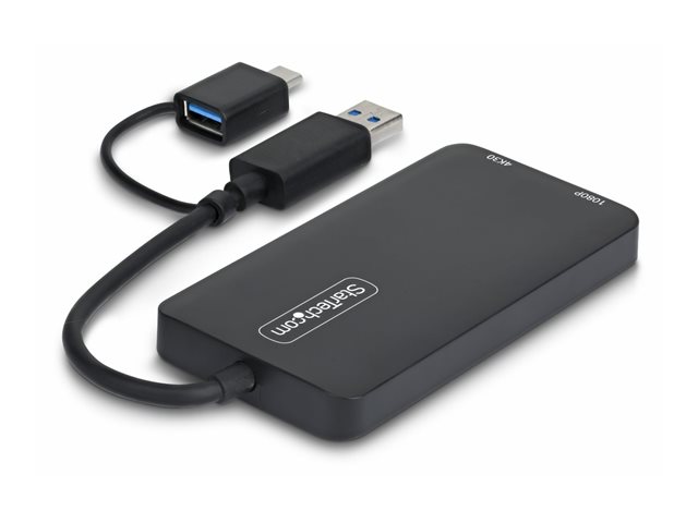 USB A USB C to Dual HDMI Adapter Win Mac