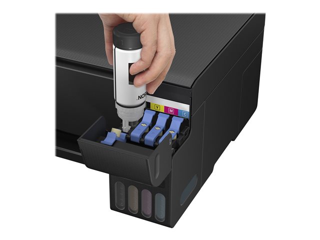 Epson EcoTank ET-2710 - Multifunction printer - colour - ink-jet - refillable - A4/Legal (media) - up to 10 ppm (printing) - 100 sheets - USB, Wi-Fi - black