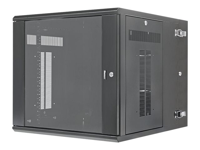 Panduit PanZone - Rack cabinet - wall mountable - black - 12U - 30\"