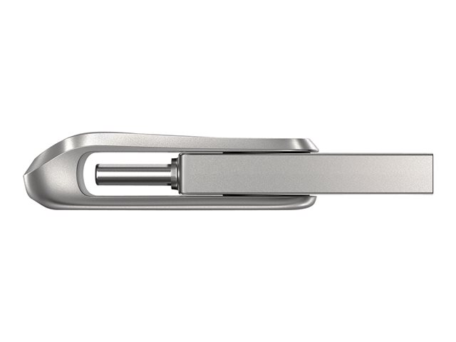 SanDisk Ultra Dual Drive Luxe - USB flash drive - 256 GB - USB 3.1 Gen 1 / USB-C - silver