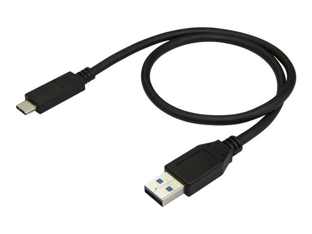 StarTech.com USB to USB C Cable - 1.6 ft / 0.5m - M/M - USB 3.1 (10Gbps) - USB-C to USB 3.1 - USB Type C to Type A Cable (USB31AC50CM) - USB cable - USB Type A (M) to 24 pin USB-C (M) - USB 3.1 Gen 2 - 50 cm - for P/N: 4SD4FCRU31C, HBS304A24A, M2E1BMU31C, M2E1BRU31C, PEXUSB311AC3, SDOCK4U313